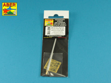 Aber ABR35L228 1:35 Barrel for German 75mm PaK 40 gun without muzzle brake