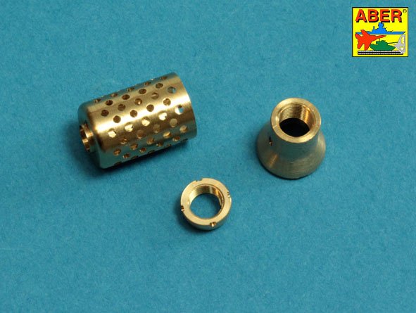 Aber 10.5cm KwK L/70 Barrel Perforated Muzzle for Lowe/VK7201 1:35