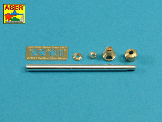 Aber 75mm KwK40L/48 Barrel Middle Muzzle Brake Tiger Ausf.H 1:35