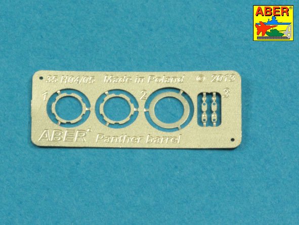 Aber ABR35L246 1:35 7,5cm barrel with muzzle brake for Panther Pz.Kpfw.V Ausf.G