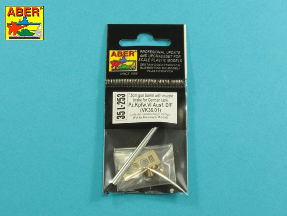 Aber ABR35L253 1:35 75mm Gun Barrel for Pz.Kpfw.VI