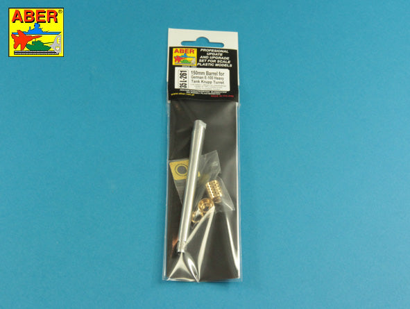 Aber 150mm Barrel with Muzzle Brake for E-100 Krupp Turret 1:35