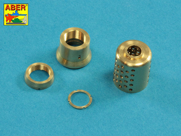 Aber 150mm Barrel with Muzzle Brake for E-100 Krupp Turret 1:35