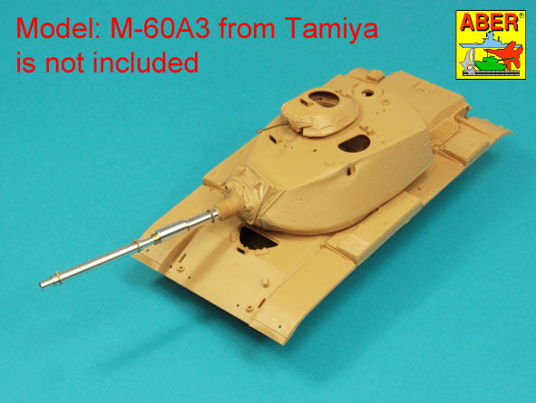 Aber ABR35L281 1:35 105mm M-68 barrel with thermal shroud for M60A-3 Tank