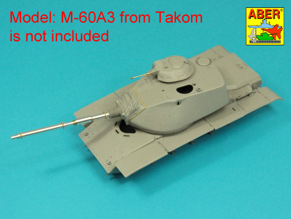 Aber ABR35L281 1:35 105mm M-68 barrel with thermal shroud for M60A-3 Tank