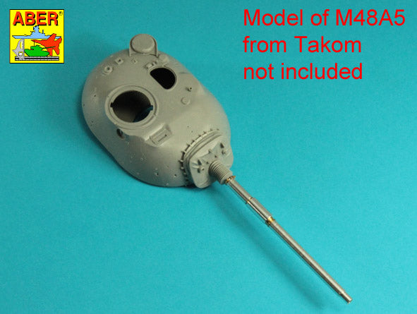 Aber ABR35L283 1:35 105mm M-68 barrel with thermal shroud for U.S