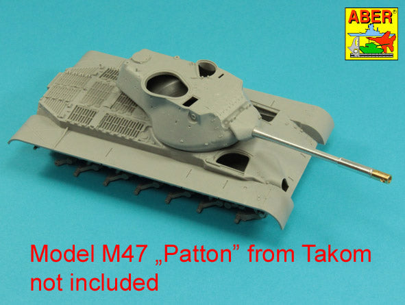 Aber 90mm M-36 Tank Barrel Cylindrical Muzzle Brake 1:35