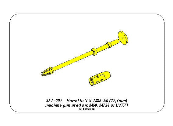 Aber ABR35L297 1:35 Barrel for U.S