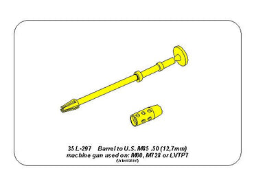 Aber ABR35L297 1:35 Barrel for U.S