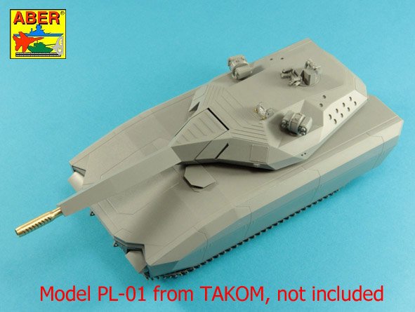 Aber ABR35L299 1:35 105mm Barrel for Polish PL-01 Prototype Light Tank