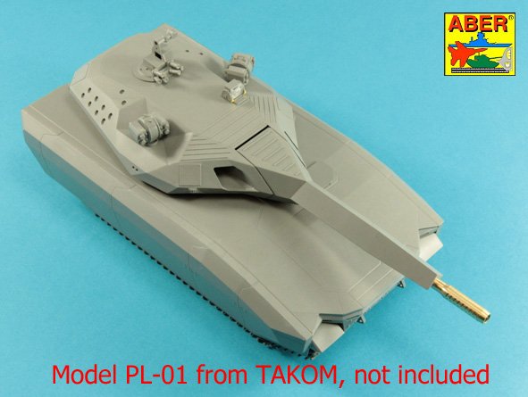 Aber ABR35L299 1:35 105mm Barrel for Polish PL-01 Prototype Light Tank