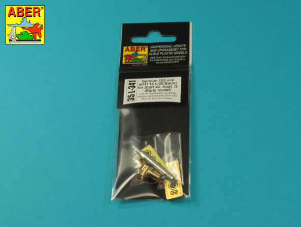 Aber ABR35L341 1:35 10,5 cm L/28 Barrel for StuH 42 early