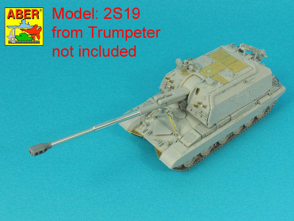 Aber ABR35L347 1:35 152mm 2A64 Barrel to Russian 2S19 Howitzer MSTA-S