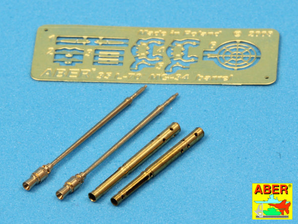 Aber Machine Gun MG34 Barrels with Panzermantel (2 pcs) 1:35