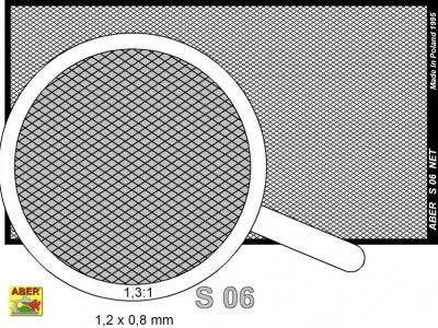Aber ABR35S06 1:35 Diamond Mesh medium Net 1,2 x 0,8 mm