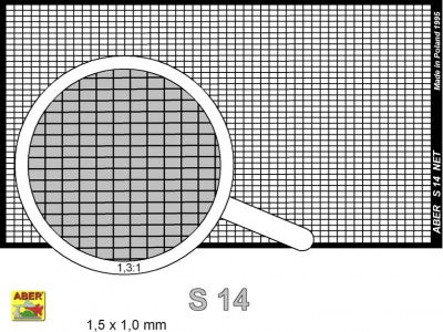 Aber ABR35S14 1:35 Oblong Mesh largest Net 1,5 x 1,0 mm