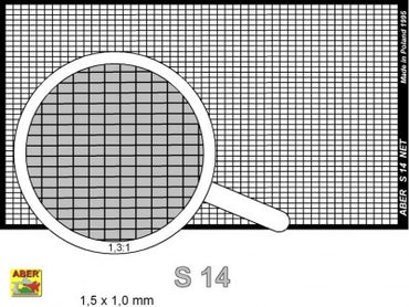 Aber ABR35S14 1:35 Oblong Mesh largest Net 1,5 x 1,0 mm