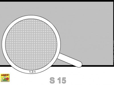 Aber ABR35S15 1:35 Fine Mesh Drilled plate 0,6 mm