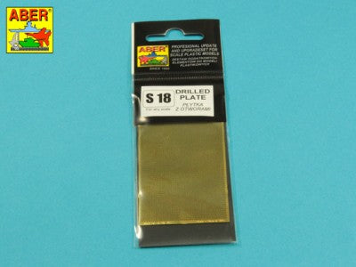 Aber ABR35S18 1:35 Fine Mesh Drilled plate 1,0 mm