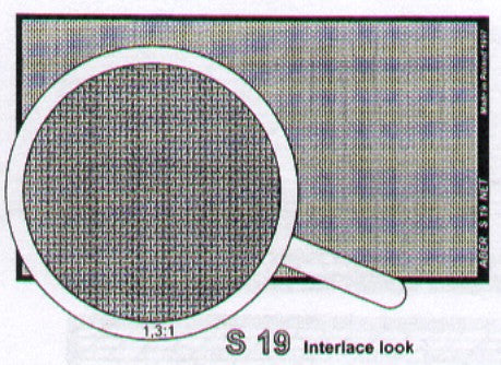 Aber ABR35S19 1:35 Net with interlaced mesh 0.5 x 0.5 mm