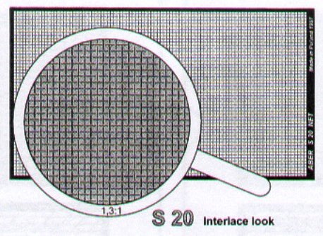 Aber ABR35S20 1:35 Net with interlaced mesh 0,8 x 0,8 mm