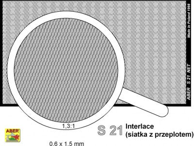 Aber ABR35S21 1:35 Net with interlaced mesh 0,6 x 1,5 mm