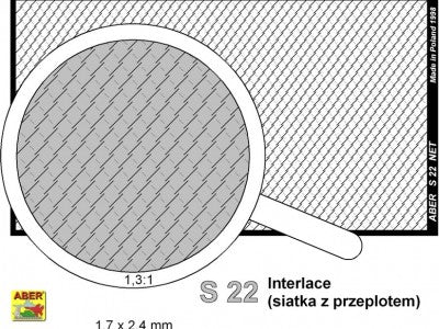 Aber ABR35S22 1:35 Mesh Net with interlaced mesh 1,7 x 2,4 mm