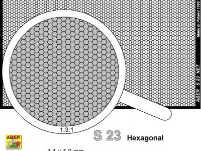 Aber ABR35S23 1:35 Net with hexagonal mesh 1,1 x 1,0 mm