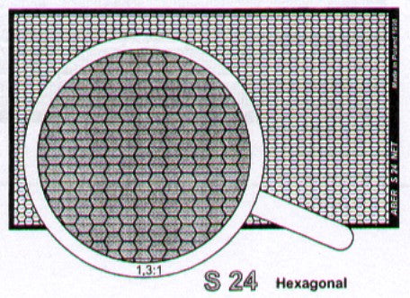 Aber ABR35S24 1:35 Net with hexagonal mesh 1,85 x 1,7 mm