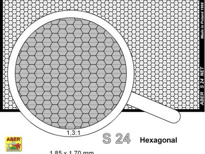 Aber ABR35S24 1:35 Net with hexagonal mesh 1,85 x 1,7 mm