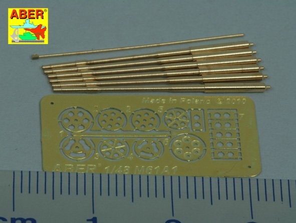Aber ABRA48050 1:48 Set of barrels for 20 mm gun M61A1 used in modern U.S