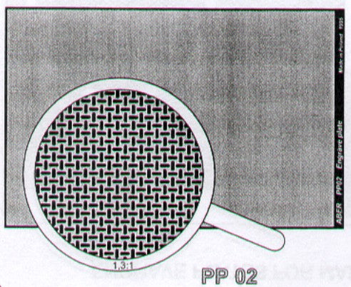 Aber ABRPP02 1:35 Engraved Plate
