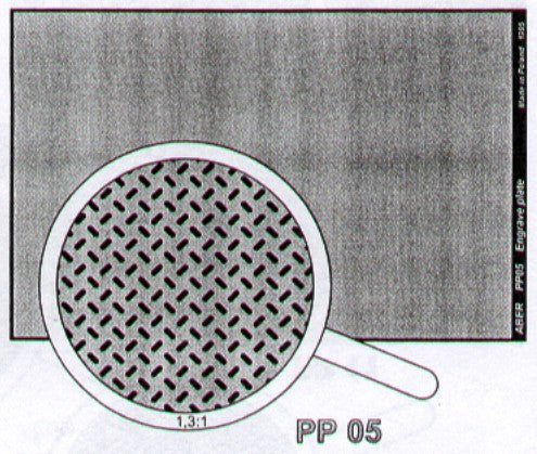 Aber ABRPP05 1:35 Engraved Plate