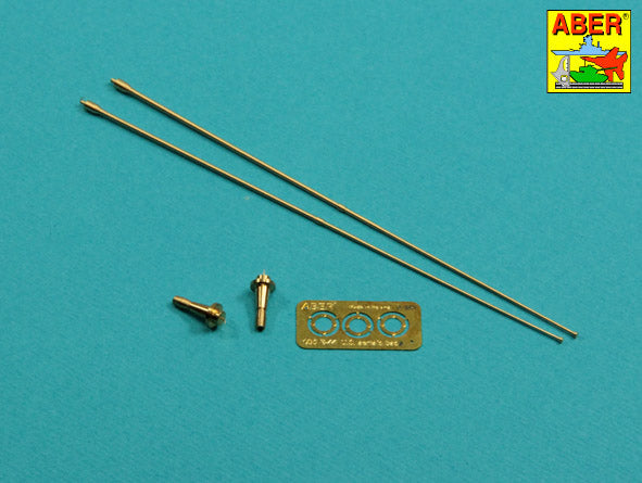 Aber ABRR-44 1:35 Set of 2 VHF NATO Antennae with mount bases