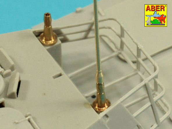 Aber ABRR-44 1:35 Set of 2 VHF NATO Antennae with mount bases