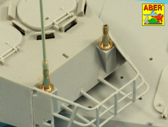 Aber ABRR-44 1:35 Set of 2 VHF NATO Antennae with mount bases