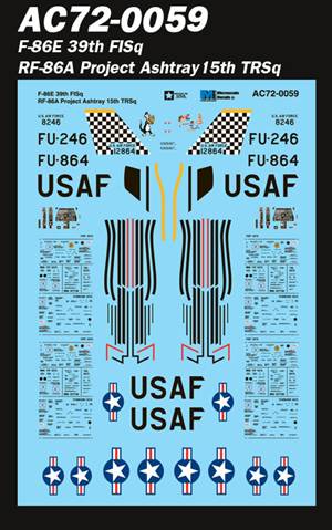 Microscale AC720059 1:72 North-American F-86E 39th FISq