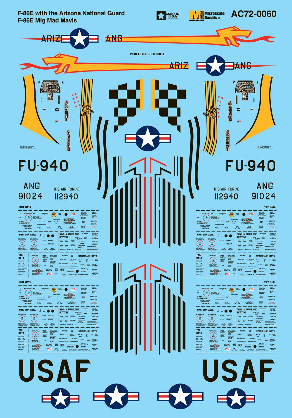 Microscale AC720060 1:72 North-American F-86E Sabre
