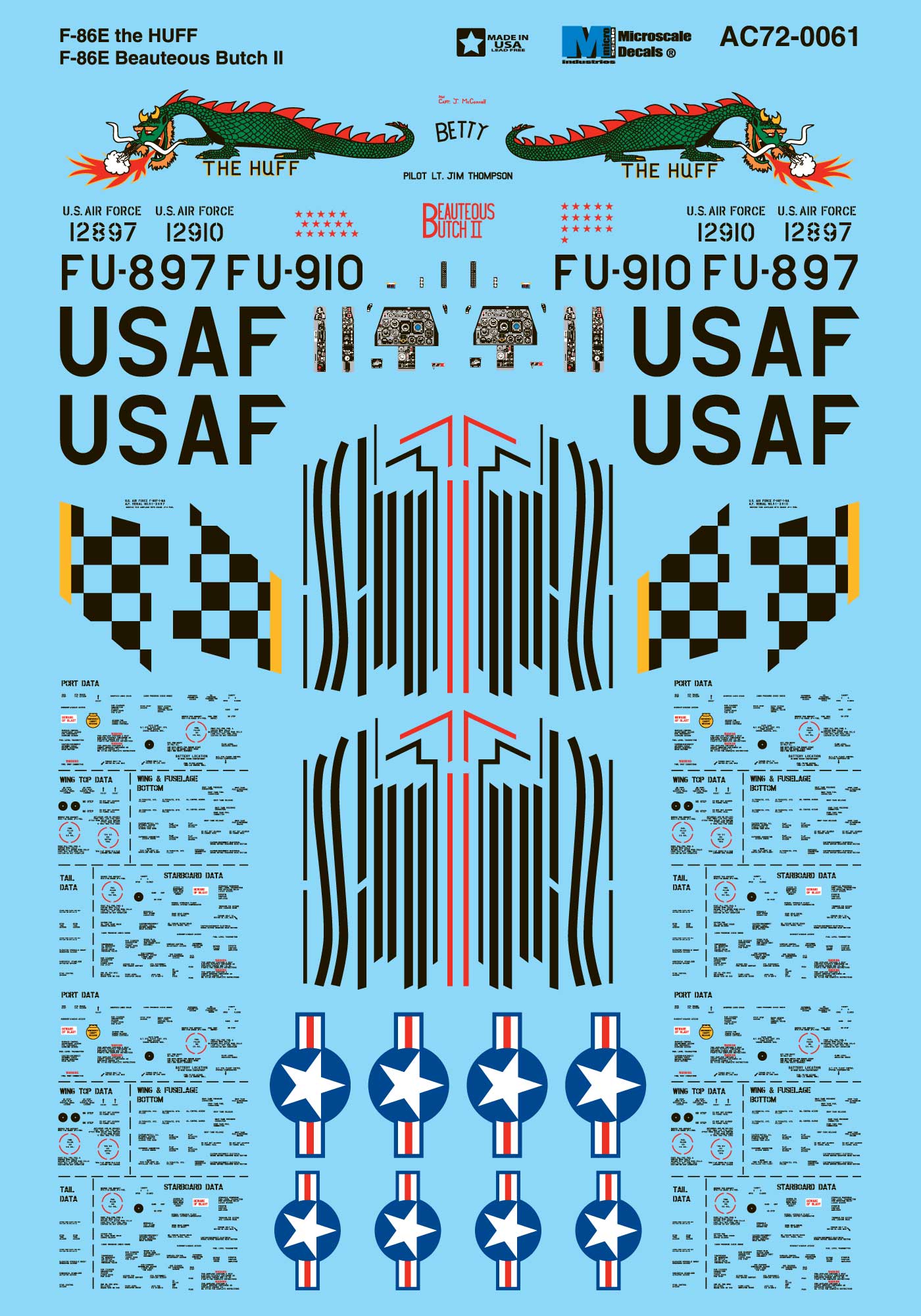 Microscale AC720061 1:72 North-American F-86E Sabre