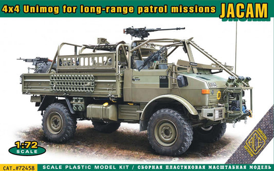 Ace ACE72458 1:72 JACAM 4x4 Unimog for long-range patrol missions