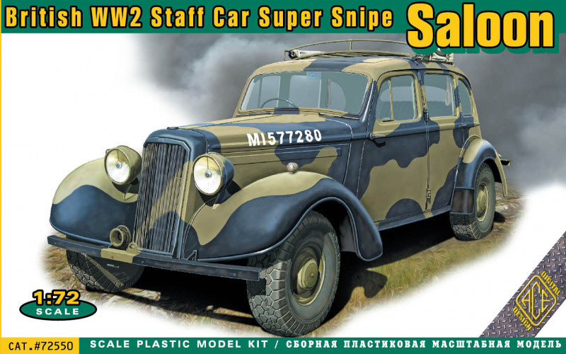 Ace ACE72550 1:72 Super Snipe Saloon British Staff Car WWII
