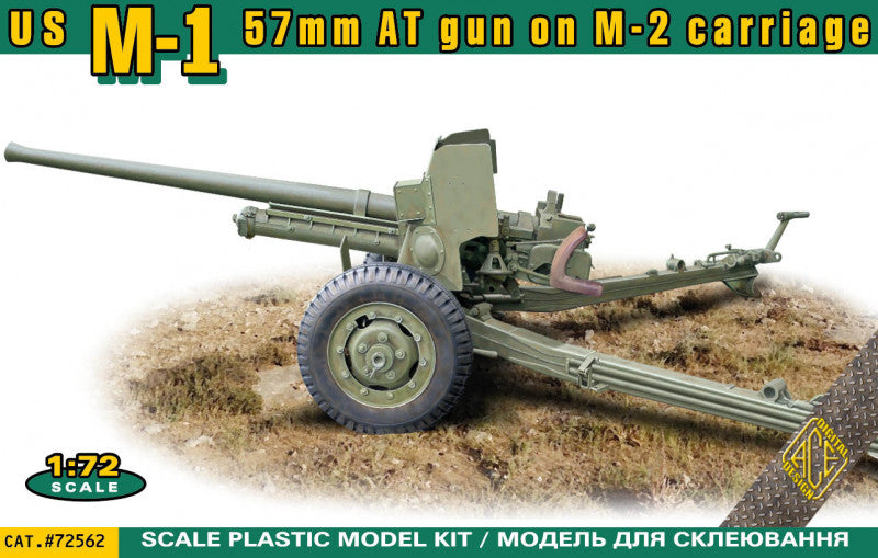 Ace ACE72562 1:72 US M-1 57mm AT gun on M-2 carriage