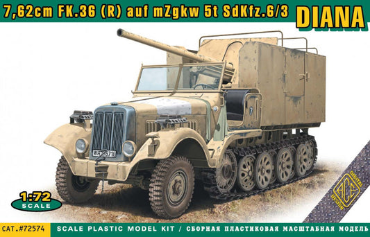 Ace ACE72574 1:72 Sd.Kfz.6/3 DIANA 7.62cm FK.36