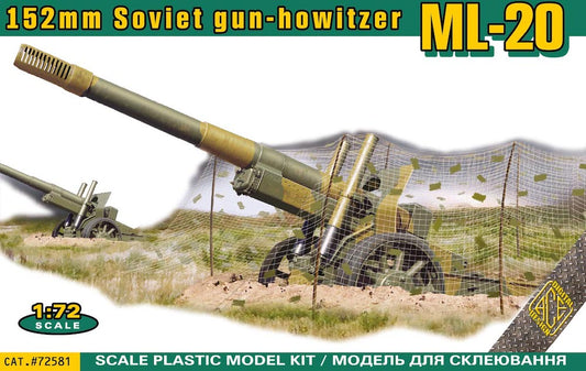 Ace ACE72581 1:72 WWII ML-20 Soviet 152mm gun-howitzer