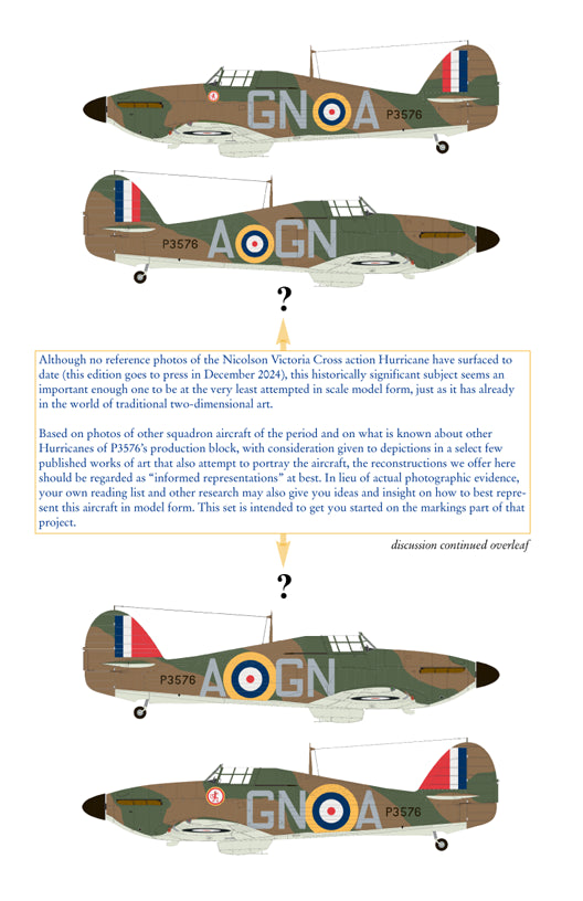 Aviaeology ADD24007-2X 1:24 Hawker Hurricane Mk.I P3576 249 Sqn RAF