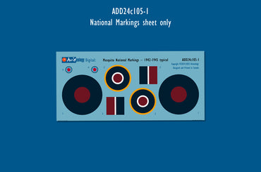 Aviaeology ADD24C105-1 1:24 de Havilland Mosquito National Markings-1942-1945