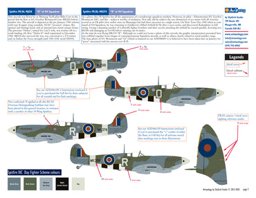 Aviaeology ADD48009-2 1:48 Supermarine Spitfire FR.IXCs 414 Sqn RCAF