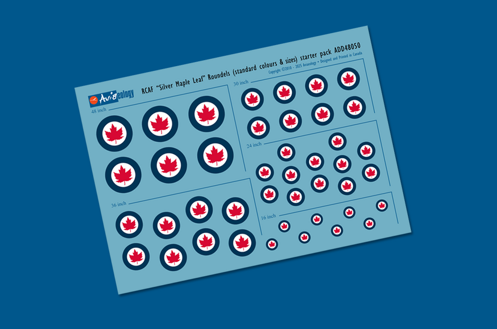 Aviaeology ADD48C050 1:48 RCAF "Silver Maple Leaf" Roundels