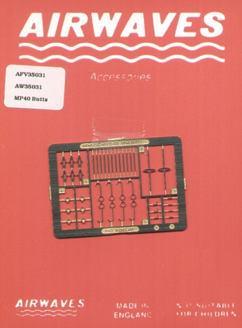 Airwaves AEC35031 German MP-40 Machine Pistol Accessories 1:35