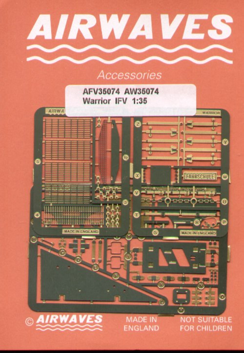 Airwaves (etched) AEC35074 1:35 Warrior IFV
